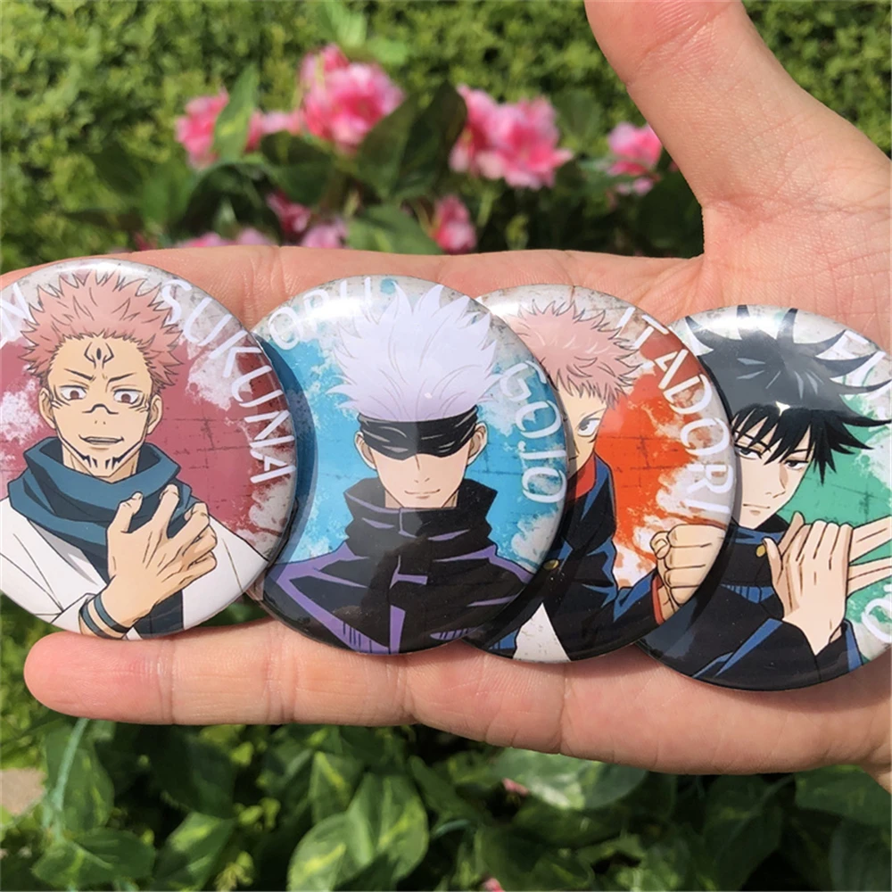 Anime Jujutsu Itadori Yuji Ryomen Sukuna Geto Suguru Satoru Gojo Cosplay Costume Accessories Brooch Pin Badge Backpack Pendant