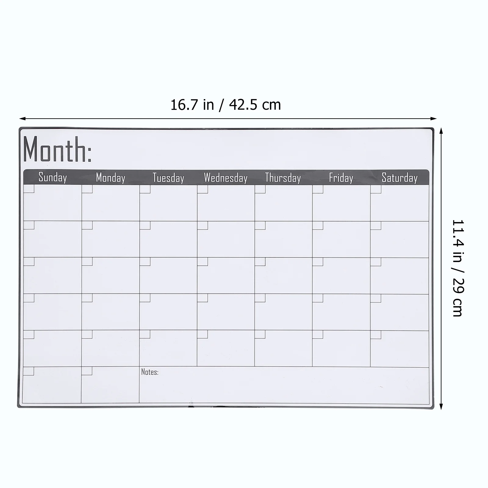 

Monthly Schedule Fridge Message Board Home Erasable Reminding Magnet Note Plastic Magnetic Plan Table