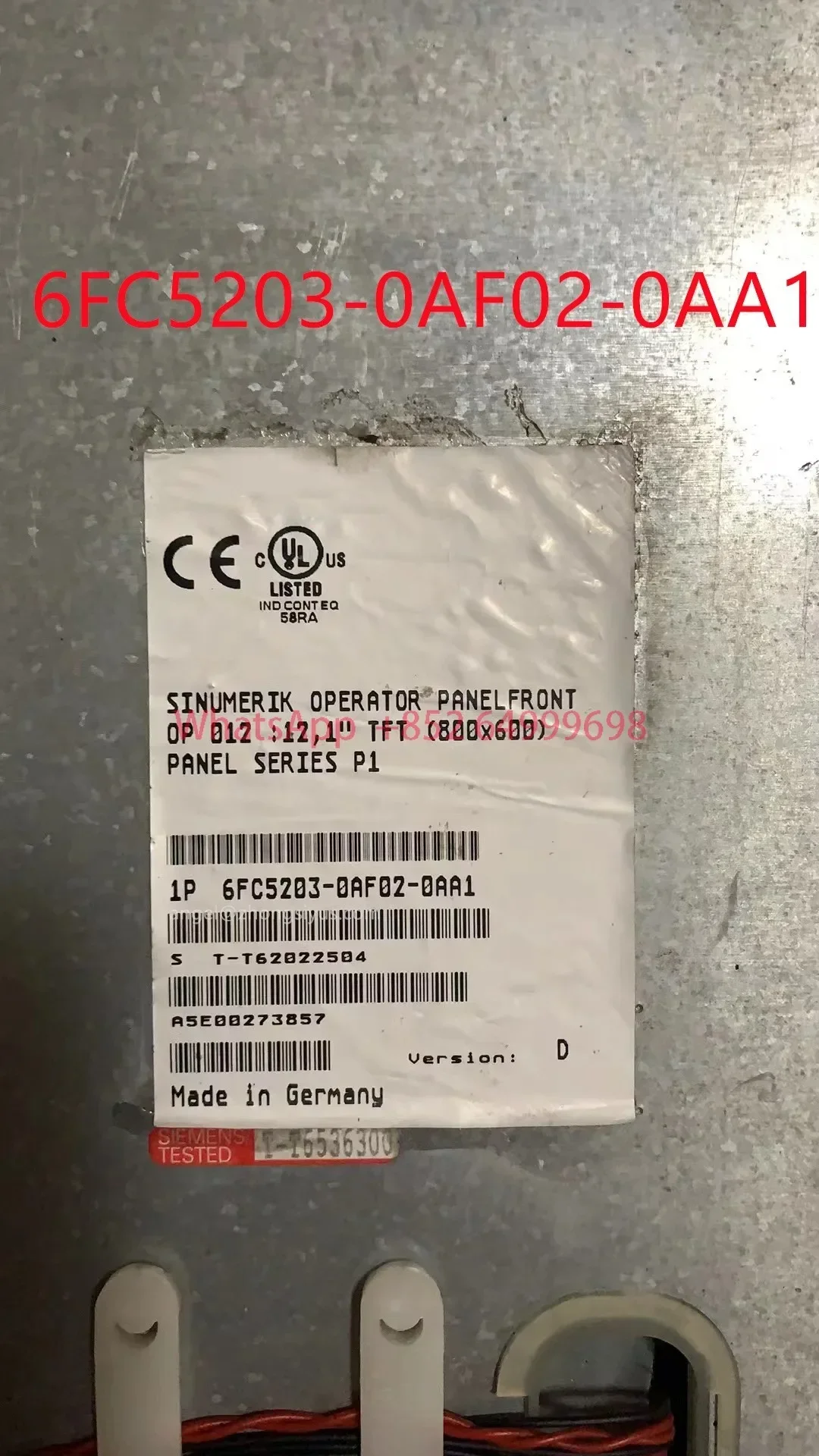 

6FC5203-0AF02-0AA1 Панель оператора SINUMERIK передняя OP 012, 12,1" в НАЛИЧИИ