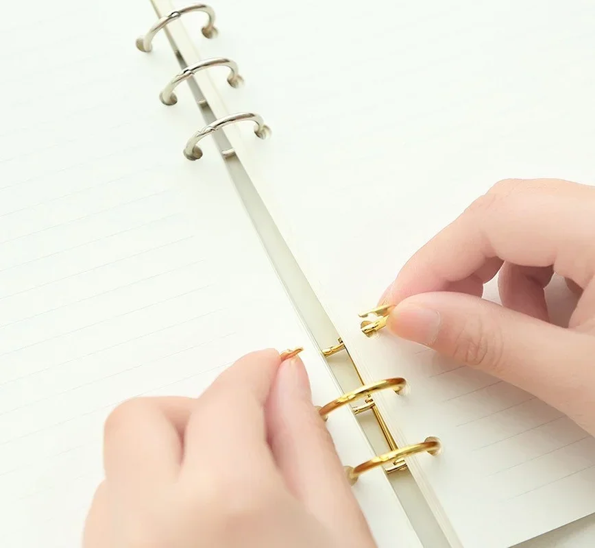 2 PCS/Batch Notebook Metal Hole Frame Binder Photo Album Buckle Removable Office School Binding Student Supplies Accessories