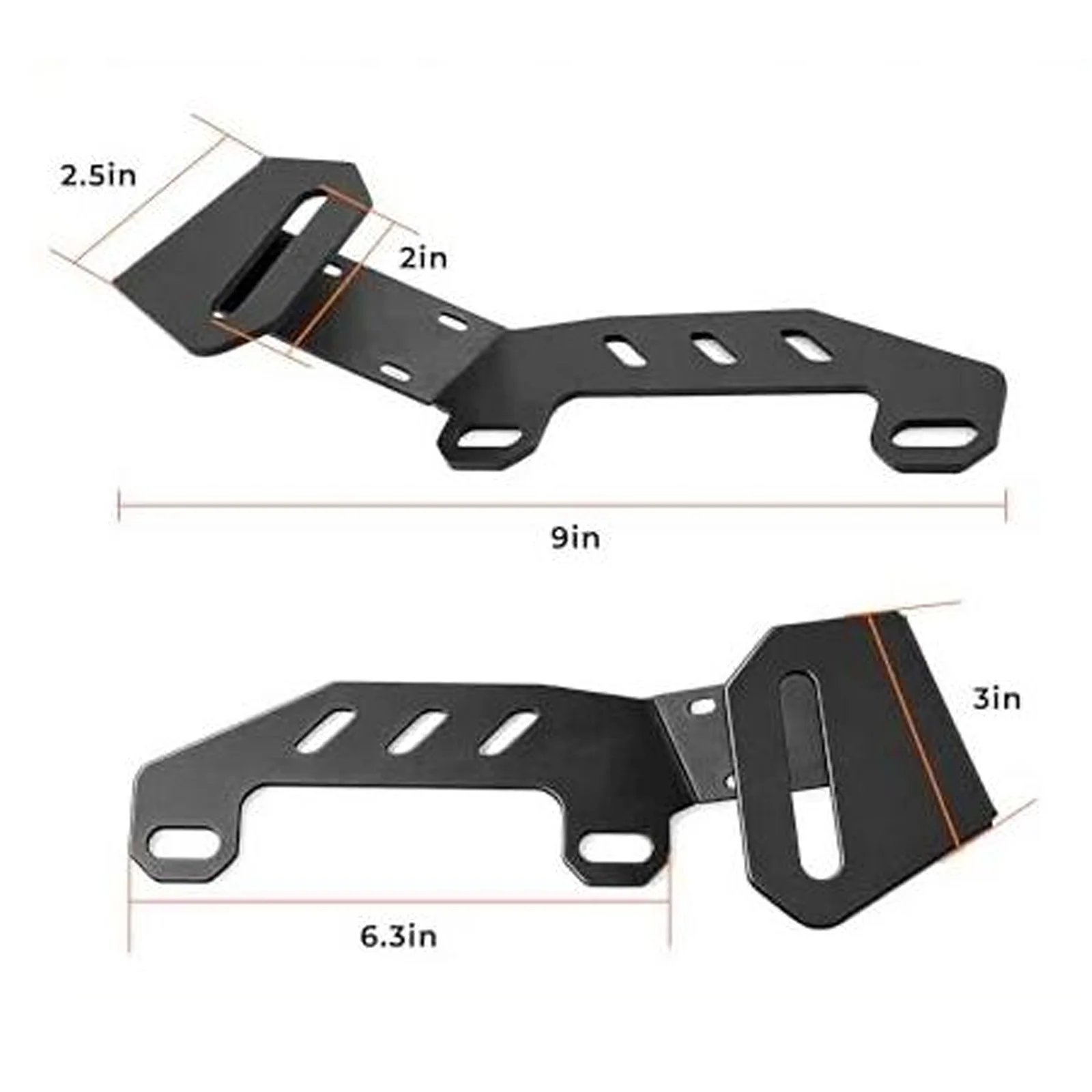 Precision Engineered Ditch Light Brackets for Hood Hinge Mount on For Chevy 1500 and For Sierra 1500 2022-2026