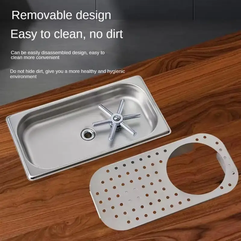 Lavadora automática de tazas con barra de acero inoxidable, taza de café con pulverizador de alta presión integrada con pantalla de filtro para uso doméstico y comercial