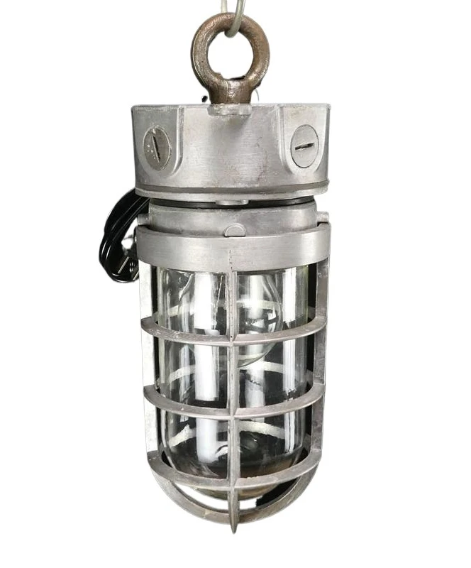 

Морская алюминиевая люстра, потолочный светильник для кабины, горнодобывающий свет/старый корабль, детали для демонтажа, ретро индустриальный стиль, стиль кафе