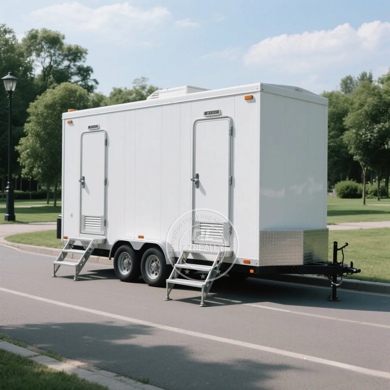 Low Price Trailer Toilet Outdoor Portable Bathroom Unit Shower Toilet Luxury Portable Toilets for Sale  for Wedding