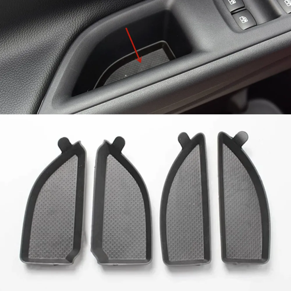 

Front Rear Interior Door Handle Cushion Armrest Rubber Trim Cover Pad for Mitsubishi Outlander 2013 2014 2015 2016 2017-2020