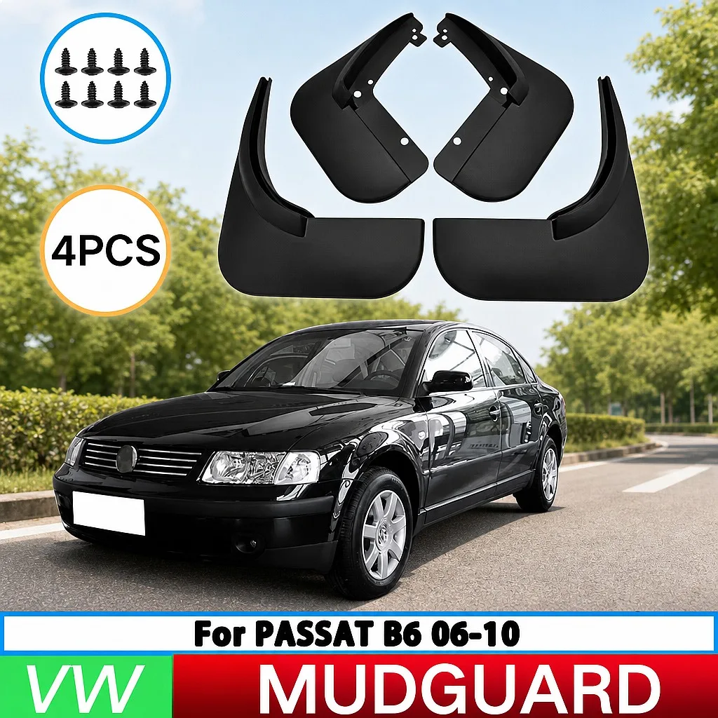 

For VW Passat B6 2006-2010 Car Tire Fender Splash Guard Front Rear Wheel Mud Flaps 4Pcs