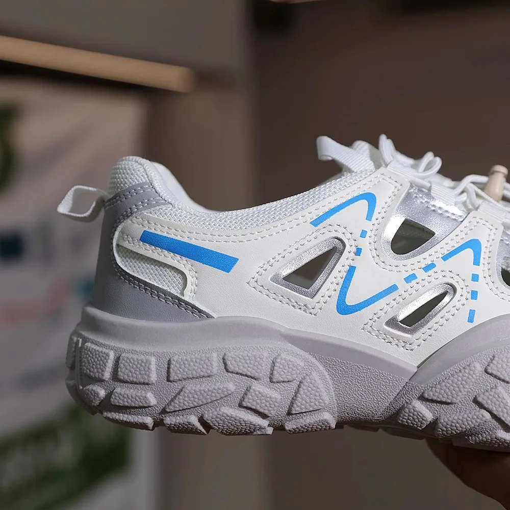 

Уличные легкие спортивные сандалии Climbing oes Breathable Me, повседневные спортивные сандалии Hiking oes Hollow Design Youth Faion