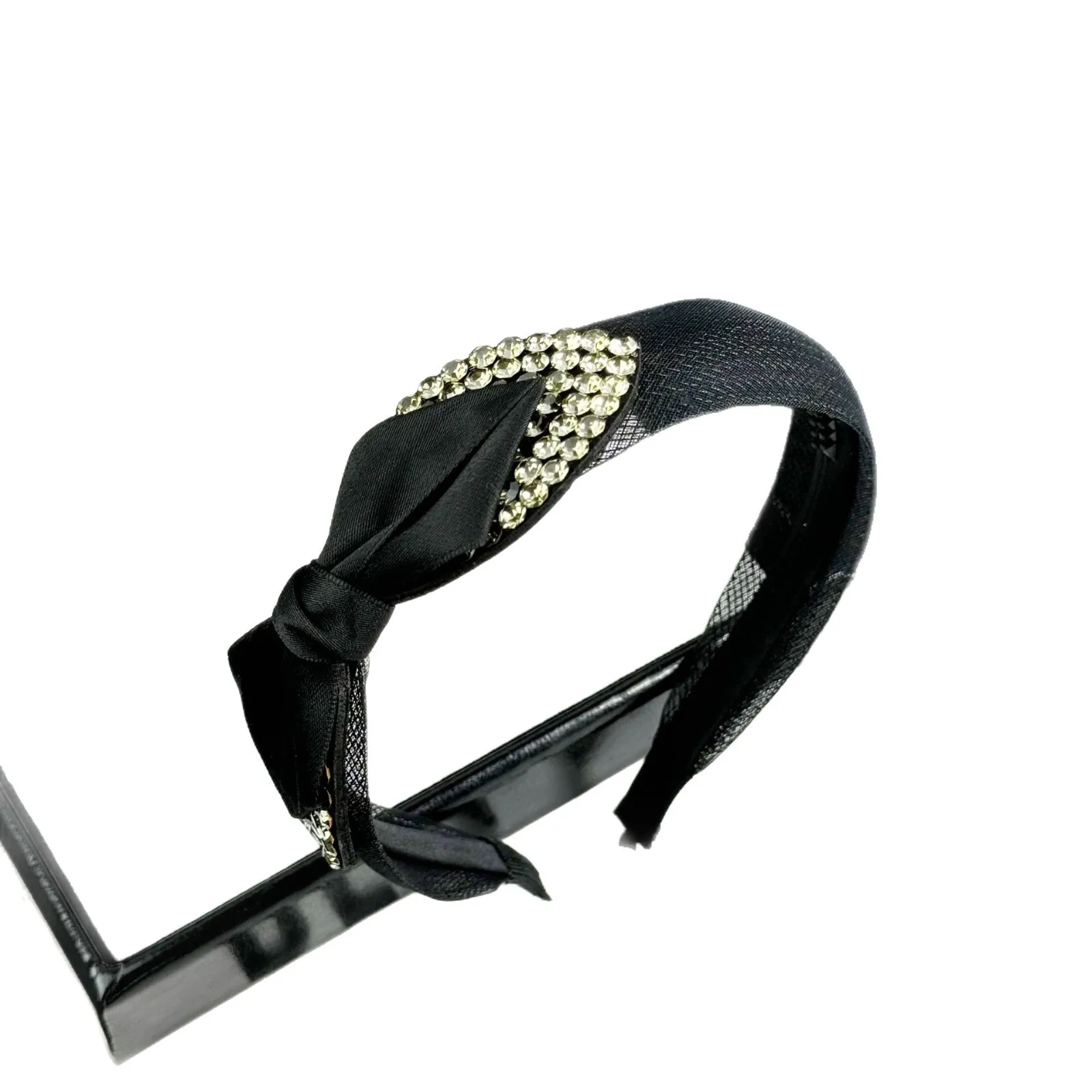 2026 Fashion New Hairpin Headband Women's Side Bow Diamond Headgear Pressure Hair Wash Face Headband 5