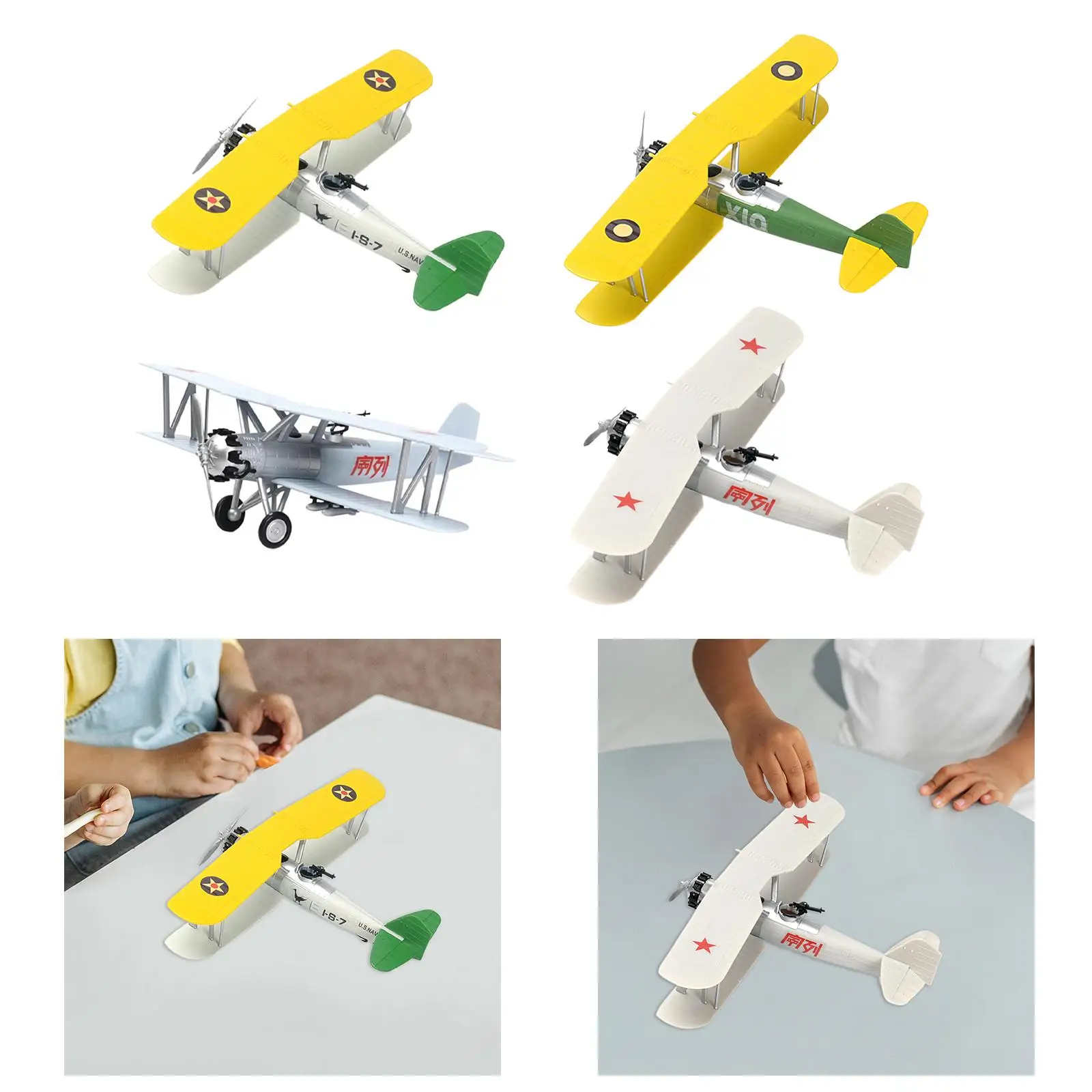 

1/48 Model Airplane Kits DIY Airplane, Handcraft Easy to Assemble Desktop Decor Ornament Boy Toys 3D Puzzle Aircraft Model