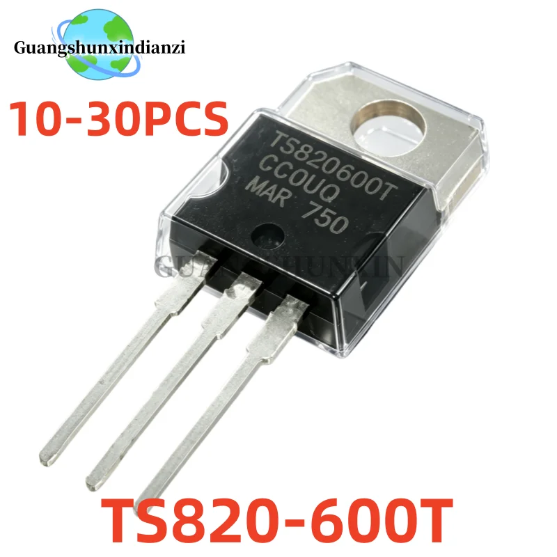 10-30Pcs 100% New TS820-600T TS820600T TO-220 8A/600V Best Quality In Stock