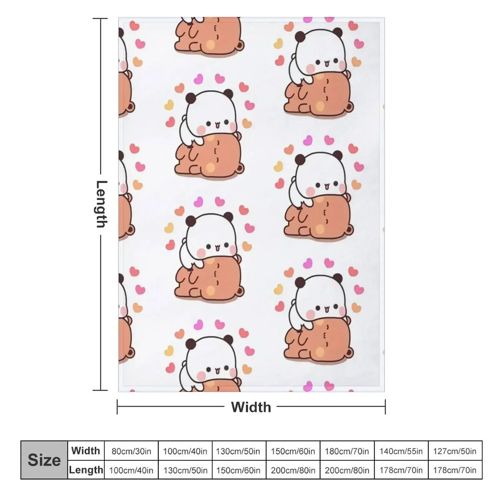 PANDA BEAR, bubu dudu Cuddling Throw Blanket Vintage Decorative Sofas manga Decorative Beds anime Sofa Throw Blankets