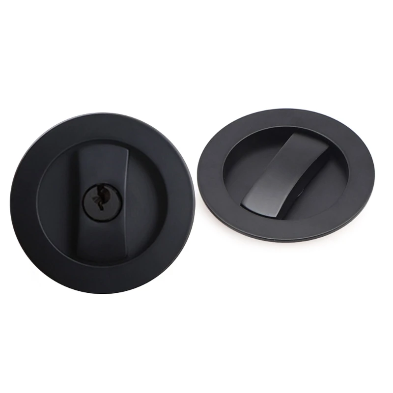 Tasche Türschloss Privatsphäre Runde Tasche Tür Hardware Schiebe Tasche Türschloss Dropship
