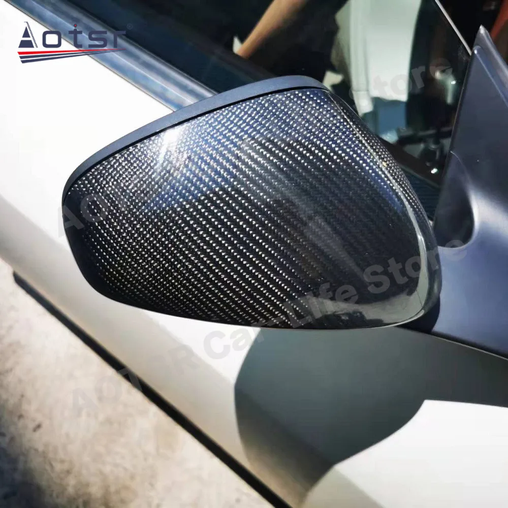 For Maserati GranTurismo GranCabrio GT/GC Carbon Fiber Real Mirror Will Fit Both Left Hand Drive Cars And Right Hand Drive Cars