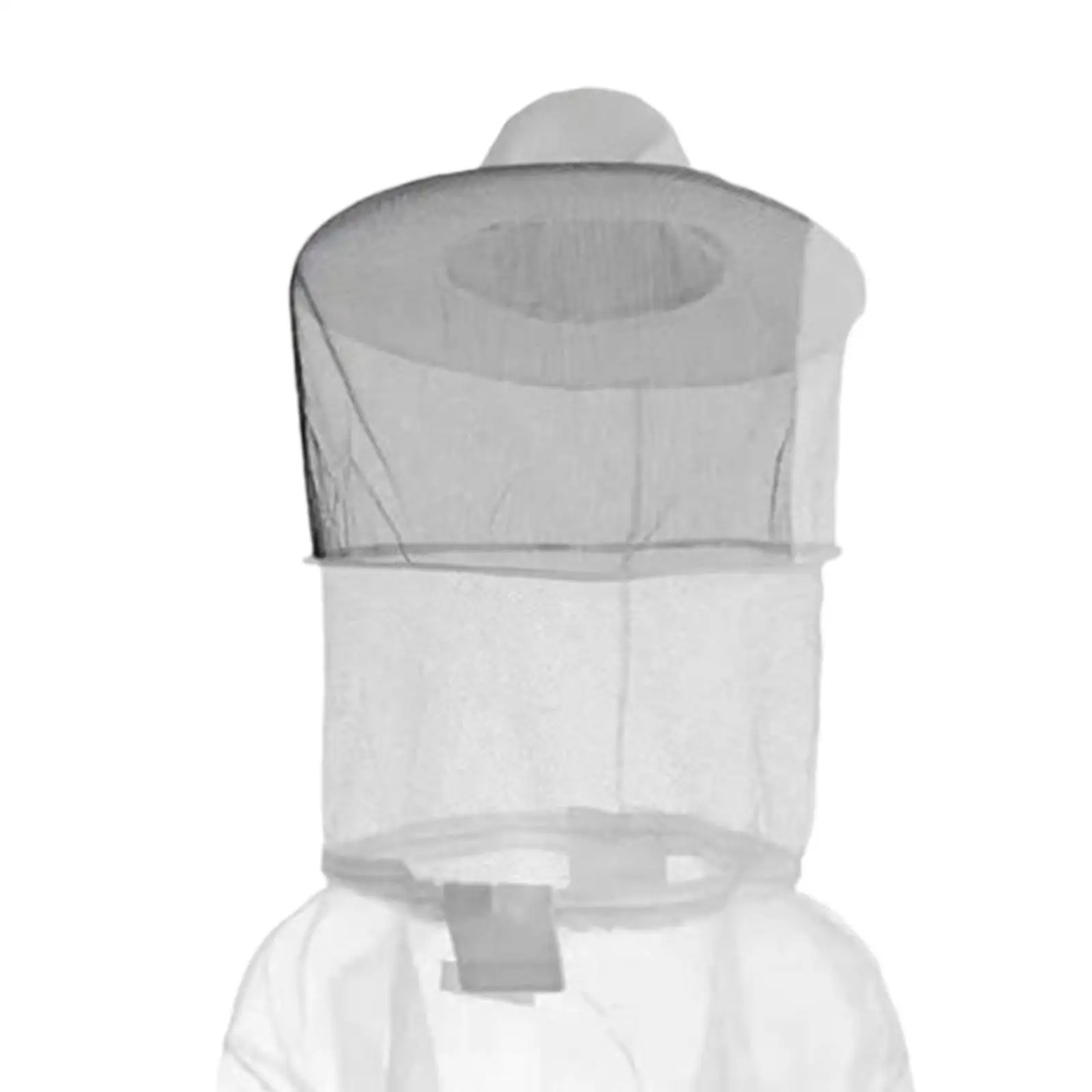 White Mesh Beekeeping Smock Suit Beekeeper Costume with Fencing Hat Hood for All for Beekeeping Garden and Apiary Work