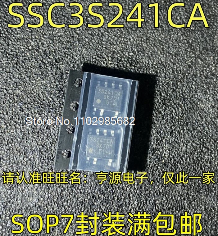 Lote de 5 unidades SSC3S241CA 3S241CA 3S241CA SOP7 IC. Stock original en inventario. El inventario actualmente está disponible.