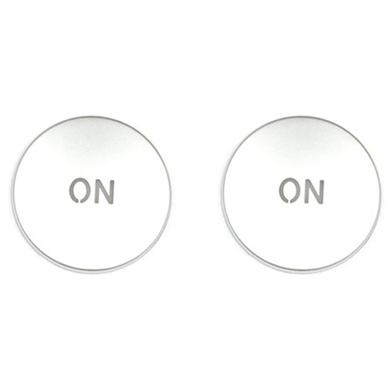 2X Car Console Volume Multimedia Switch Button Cover Trim For Benz W204 C180 E260 ML350 GLK200 Interior Accessories