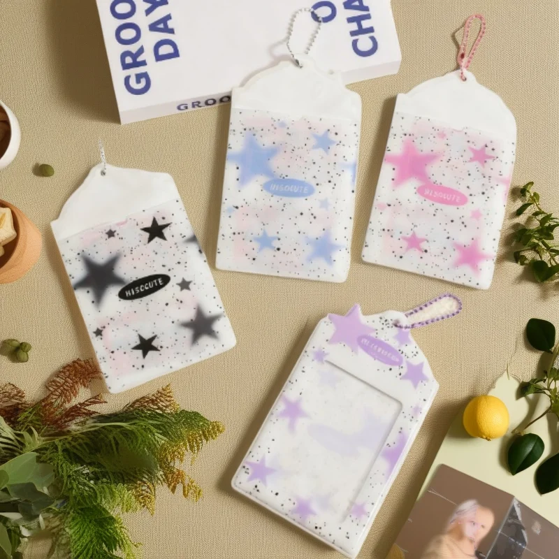 Ins-stijl nieuwe sterkaarthoes; Koreaans meisje fotodisplayhanger; Star Chasing drie-inch kleine kaart opslagkaart tas vrouw