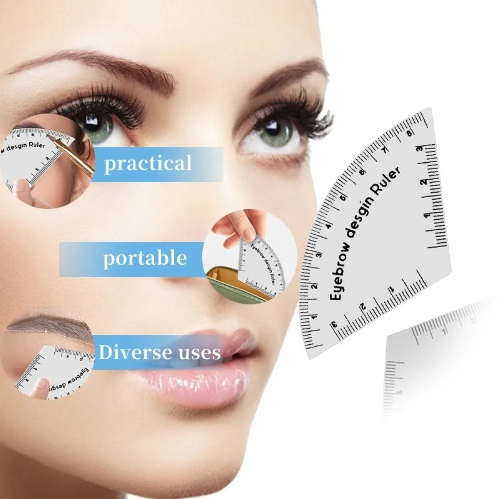 Neue langlebige Augenbrauen-Shaping-Schablone, die tragbare Zeichnung, Augenbrauen-Design-Lineal, Instant Brow Shaper Supplies formt