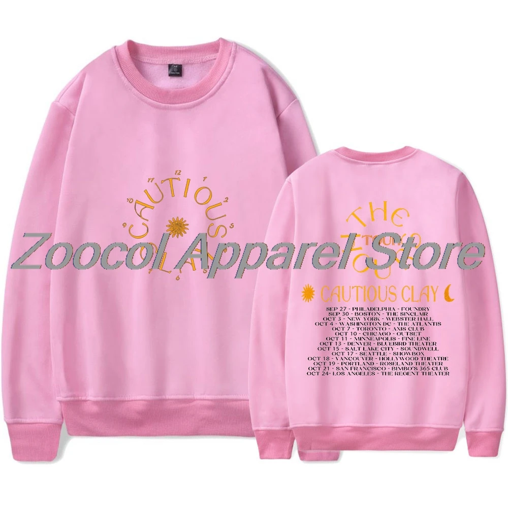 تحذير الطين The Hours Tour Merch بلوزات طويلة الأكمام للنساء والرجال ملابس الشارع