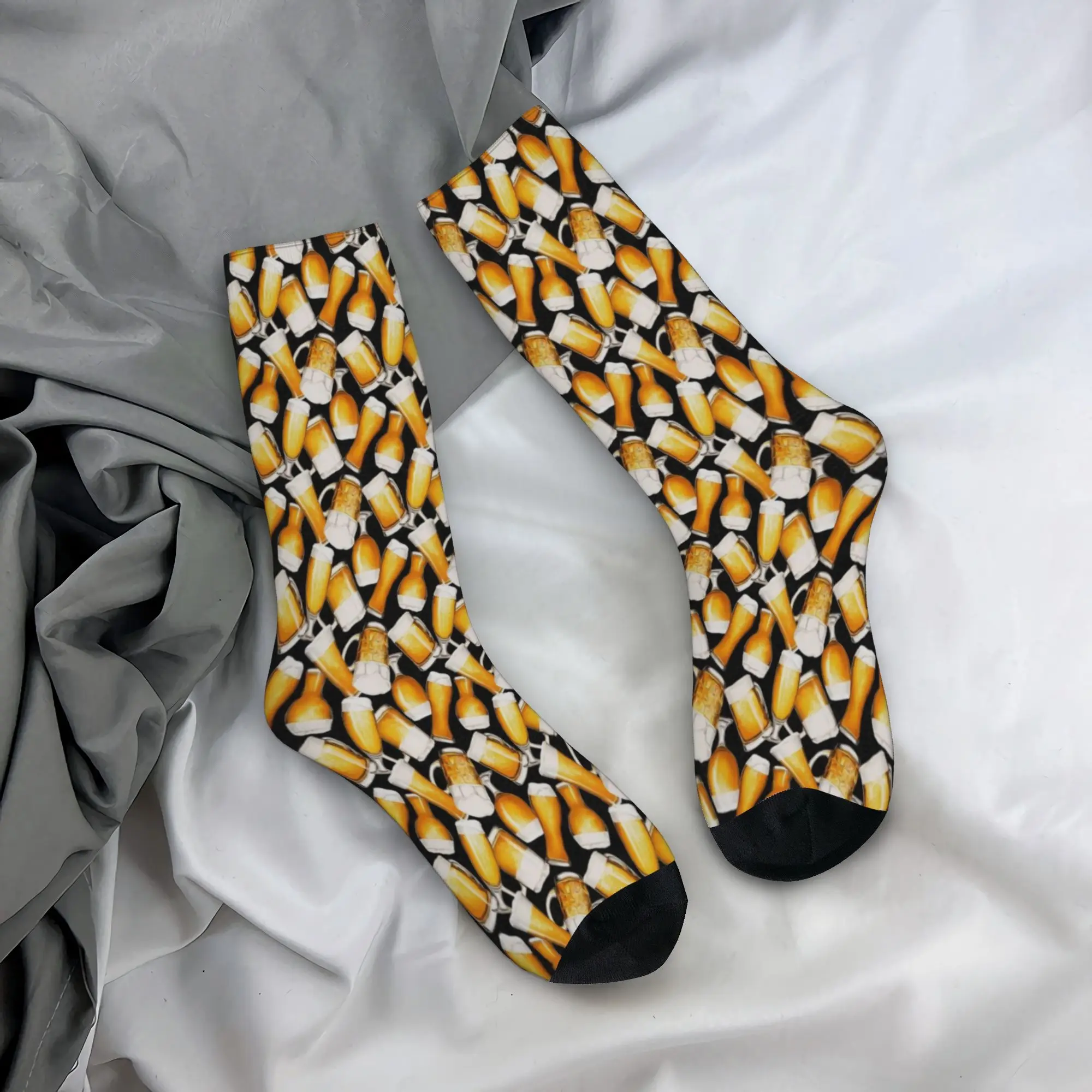 Beer Pattern Accessories Men Women Socks Compression  Sport Crew Socks Cute Gifts