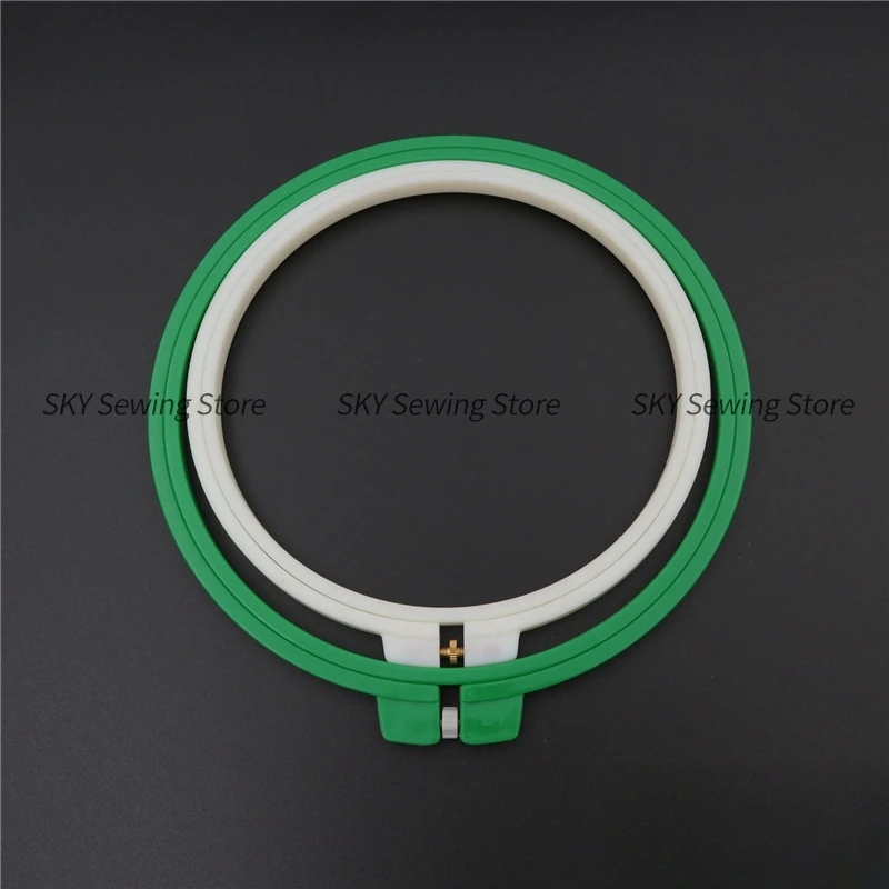 1PCS Flower Stretch Frame Stand Taboret White and Green plastic ring for Tajima Barudan Swf Feiya Zsk Happy Domestic Embroidery