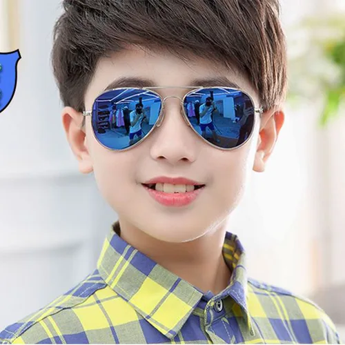 Nuevas gafas de sol polarizadas para niños, gafas de sol para deportes al aire libre para niños, gafas de sol para ciclismo, gafas de piloto de Metal para niñas y niños, gafas UV400
