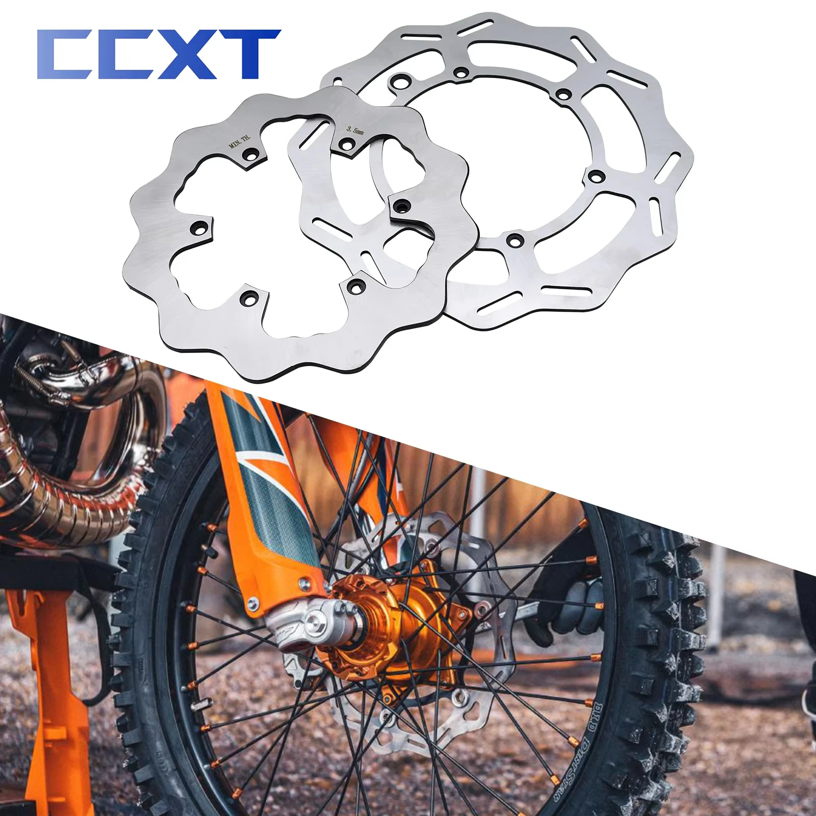 

Motorcycle 260MM 220MM Front Rear Brake Discs Rotors For Husqvarna FE TE FC FX TC TX 125 250 300 350 400 450 501 2014-2023 parts