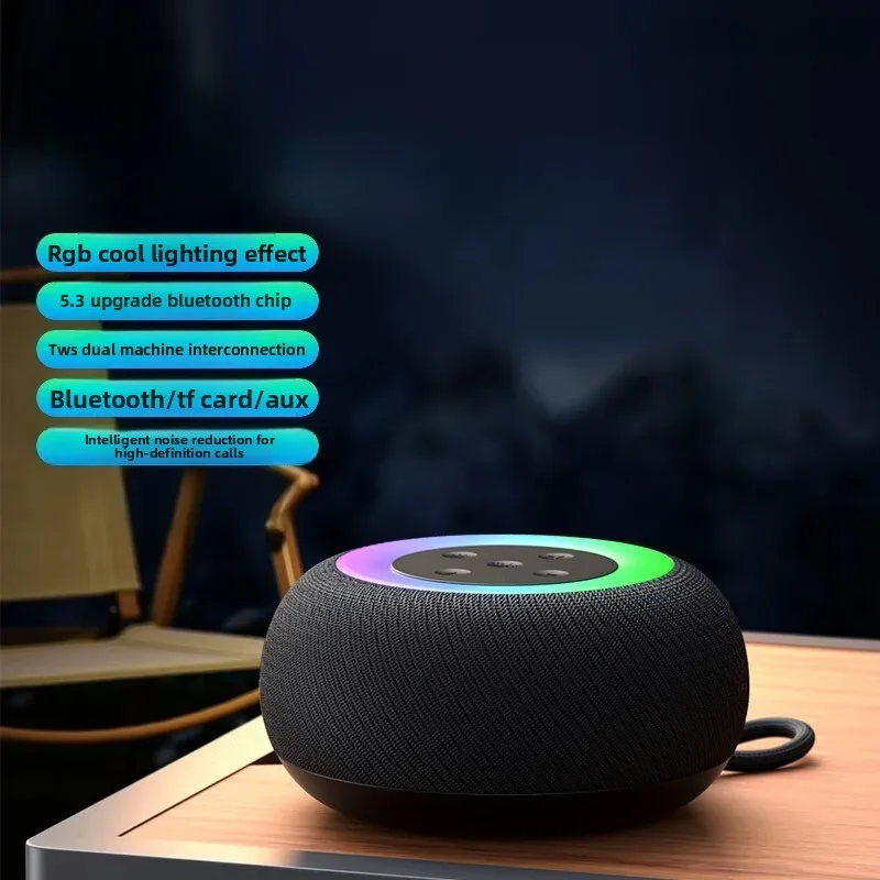G25 2026 Wireless TWS Interconnected Mini Speaker Desktop Ambient Sound Box For Household Use.
