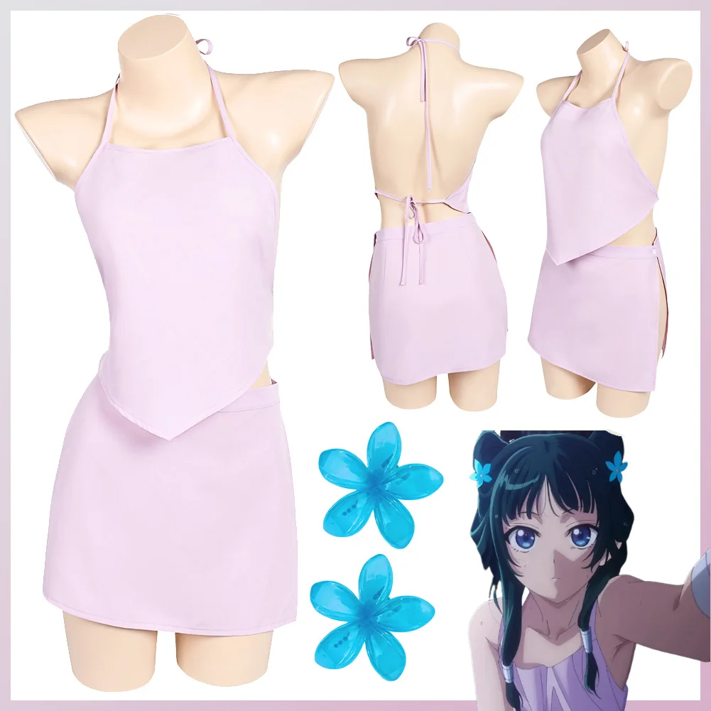 Disfraz Maomao, ropa interior rosa, disfraz de diario de boticario de Anime, disfraz de mujer adulta, juego de rol, vestido elegante, ropa de fiesta