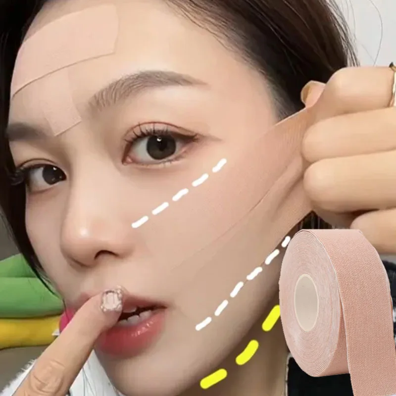 

2.5CM*5M Instant Facial Lift Tape Face Neck Eyes Skin Lifting Tool Wrinkle Removal Sticker V Face Elastic Bandage Skin Care Tool