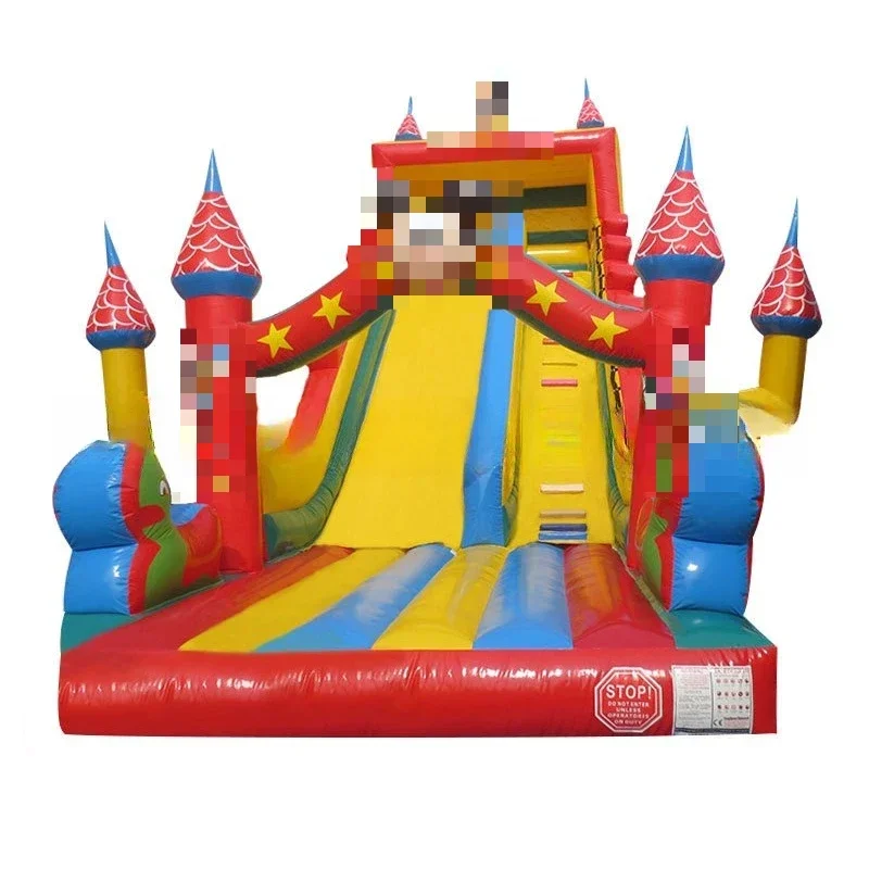 

Large water park inflatable water slide, children's entertainment inflatable pool mobile PVC slide equipment