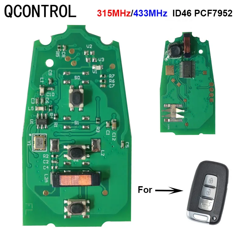 

Печатная плата дистанционного ключа автомобиля для Hyundai Sonata Kia Forte Sportage Sorento Soul 2011 2012 2013 2014 I30 IX35 ID46 7952Чип