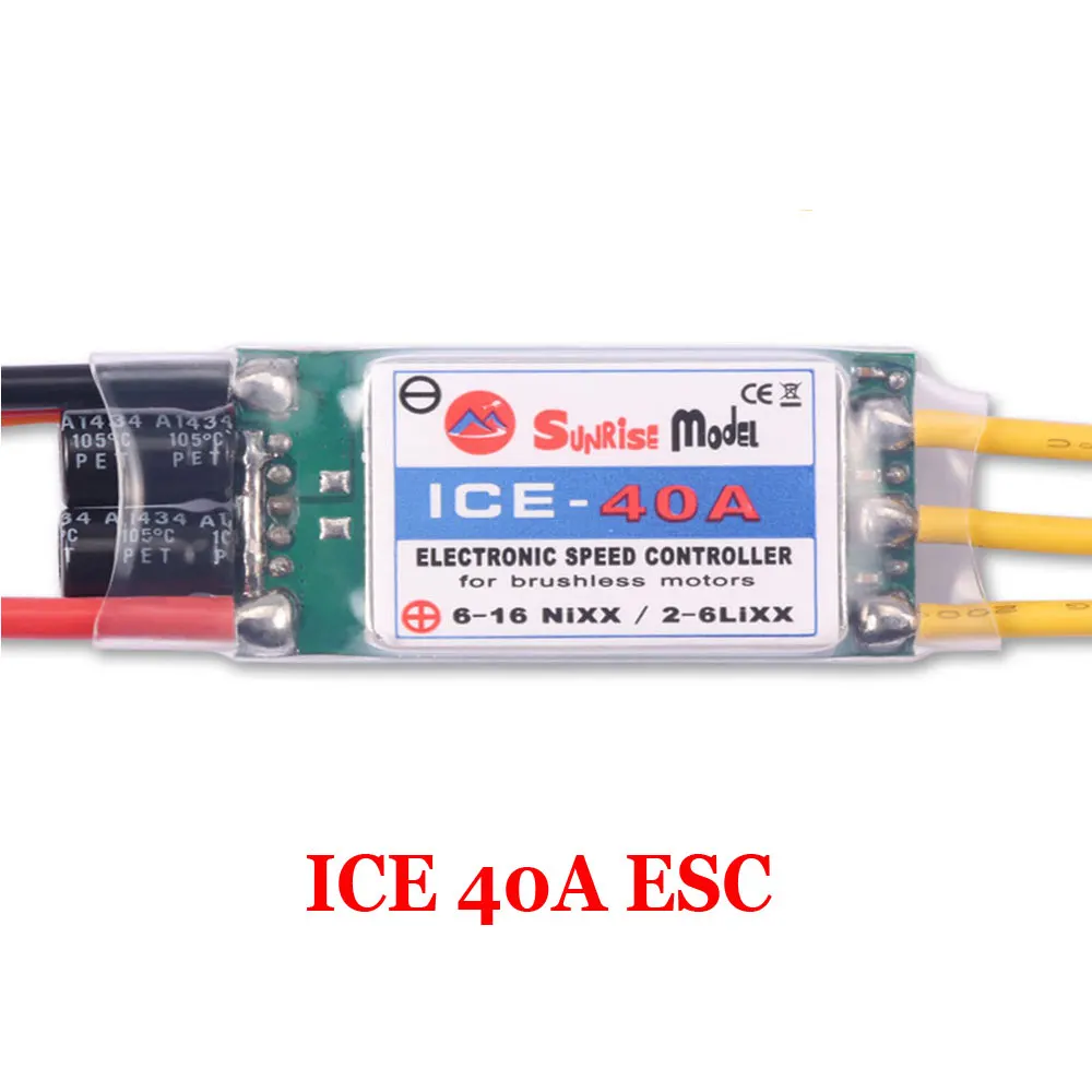SunriseModel ICE 2-6S Helikopter Vliegtuig Borstelloze ESC met BEC Uitgang 18A 30A 40A 45A 60A 90A 100A 120A 150A voor RC Modellen DIY - afbeelding 1