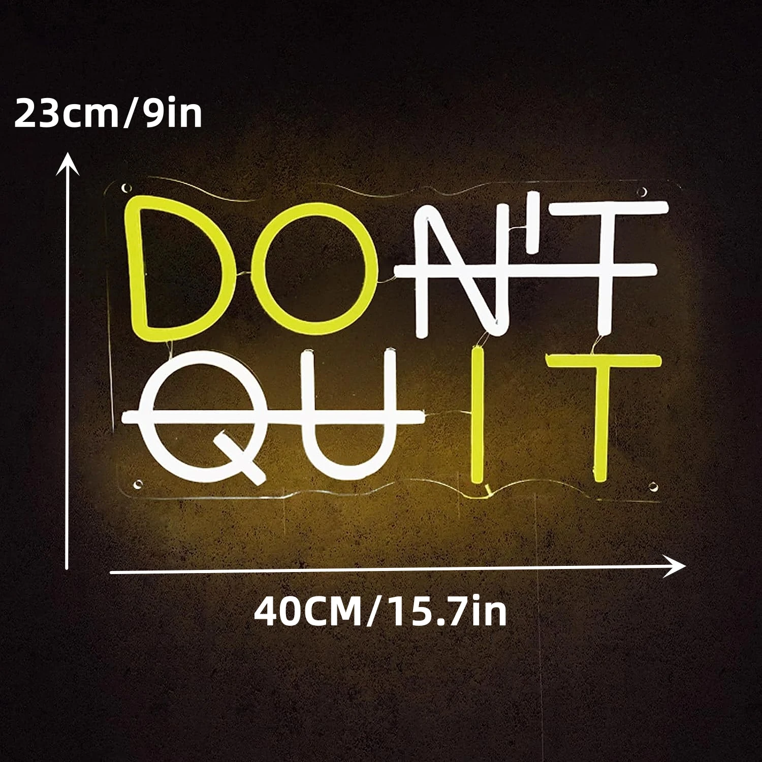 Don\'t Quit Neon Sign DO IT LED Neon Lights LED Neon Lights Office Room Gym Room Man Cave Office Room Home Party Wall Decor Lamp