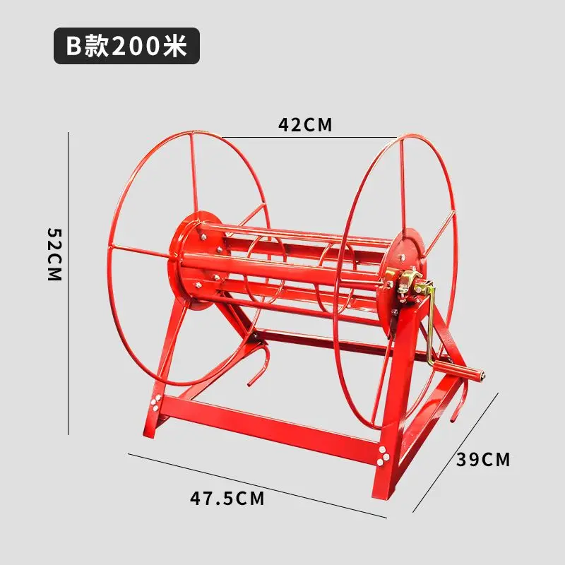 Hand Crank Hose Reel Farm Spray Hose Storage Rack Manual Winder Rubber Tube Organizer for Sprayer Pesticide Application image 5