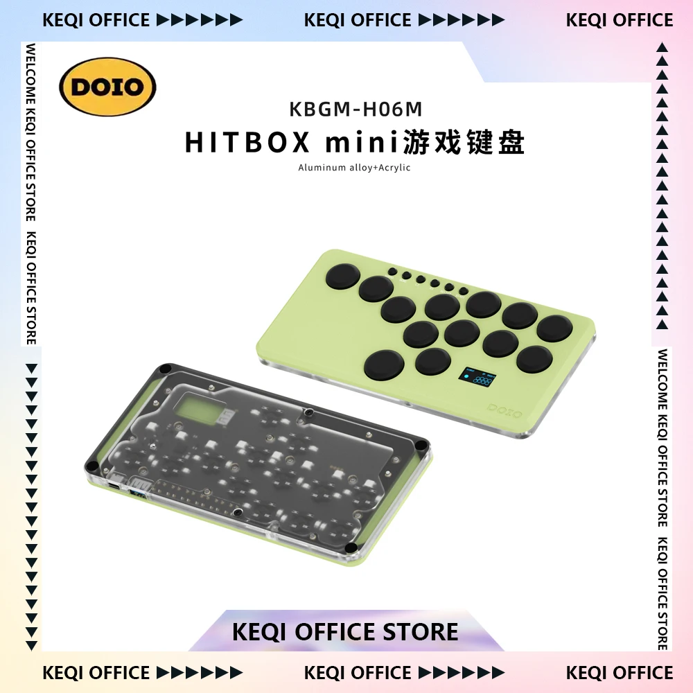 

DOIO HITBOX KBGM-H06M Keypad Aluminium Alloy Mini Game Keypad Supports Ps4 Ps5 Switch Customized E-Sports Pc Gamer Keyboard Gift