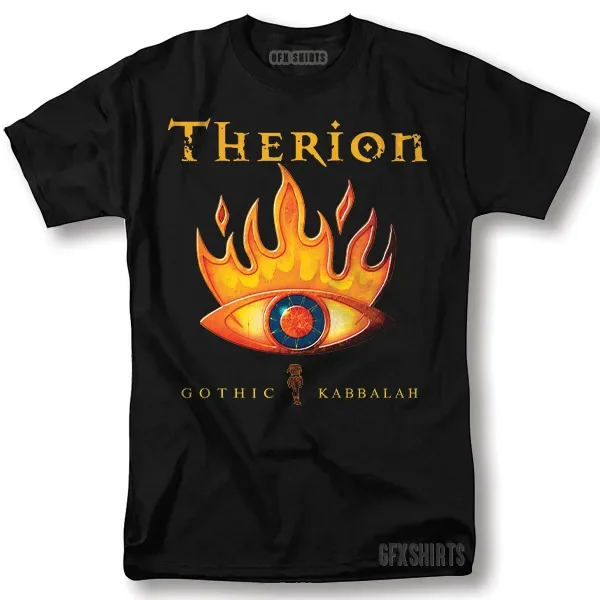 Therion Shirt Secret of the Runes Rock Concert Vntg Graphic Design T-Shirt