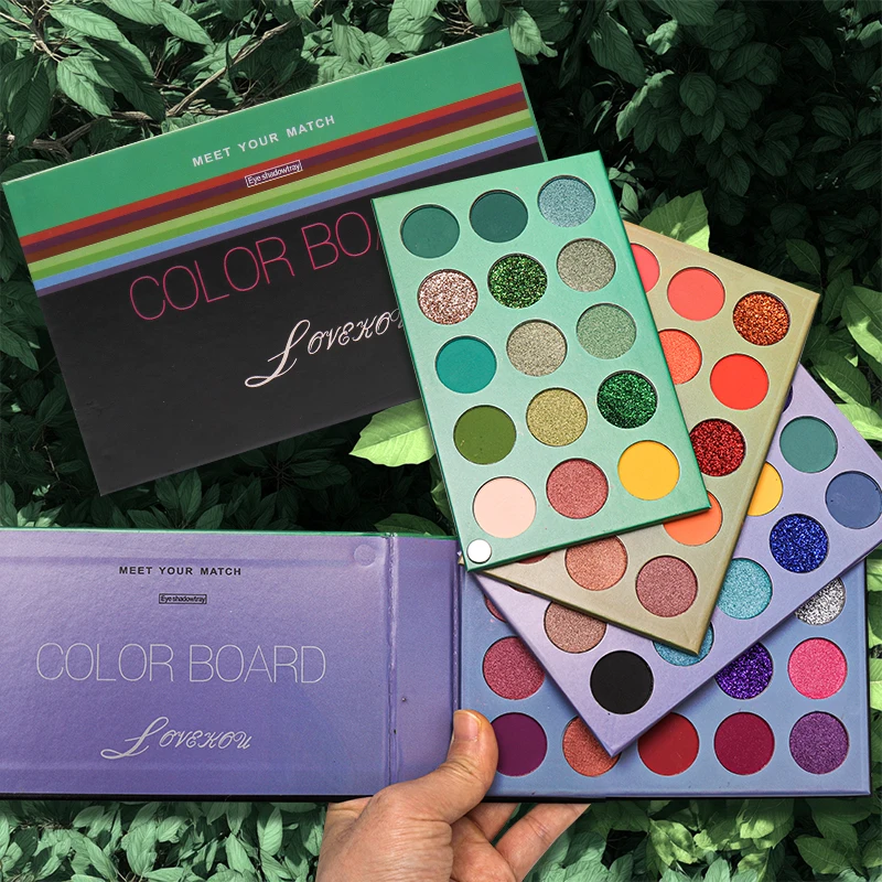 Maquillaje de ojos de 72 colores, paleta de sombra de ojos resistente al agua, brillo, polvo pigmentado mate, brillo prensado, sombra de ojos cosmética de 60 colores