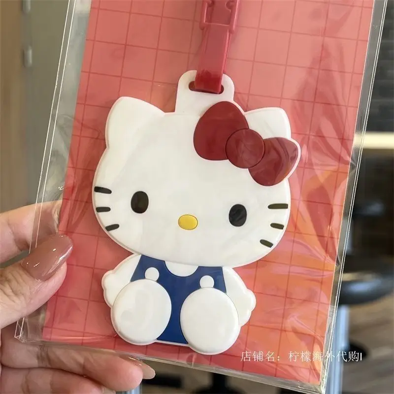 Creative cartoon cute big-eared dog and cat luggage tag travel luggage tag suitcase ID card address clip luggage check-in portab