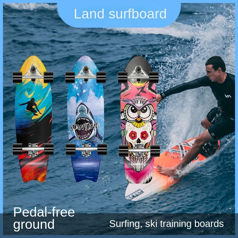 Deska do surfingu na lądzie bez deskorolki, profesjonalna deska treningowa dla dorosłych i dzieci do jazdy po lądzie.