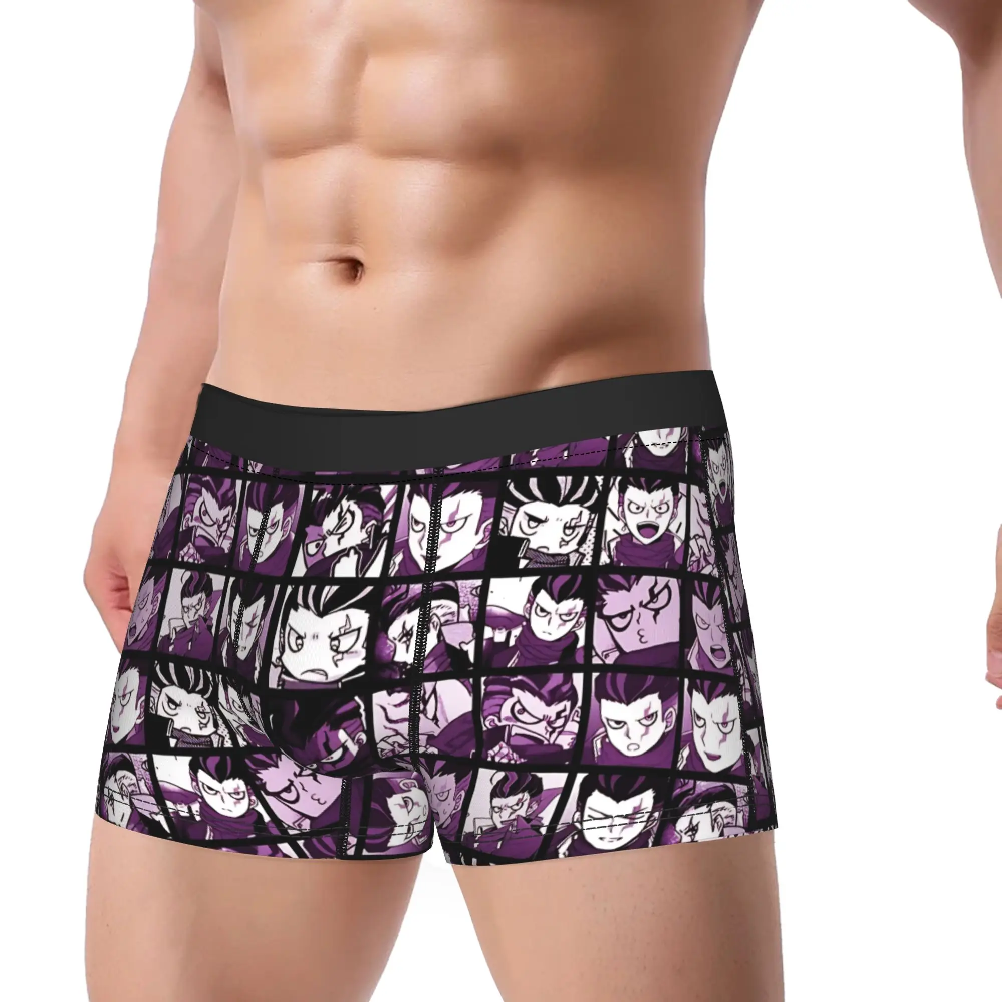 Gundham Manga Collection Colored Underwear Danganronpa Comfortable Panties Shorts Briefs For Males Pouch Large Size Boxershorts