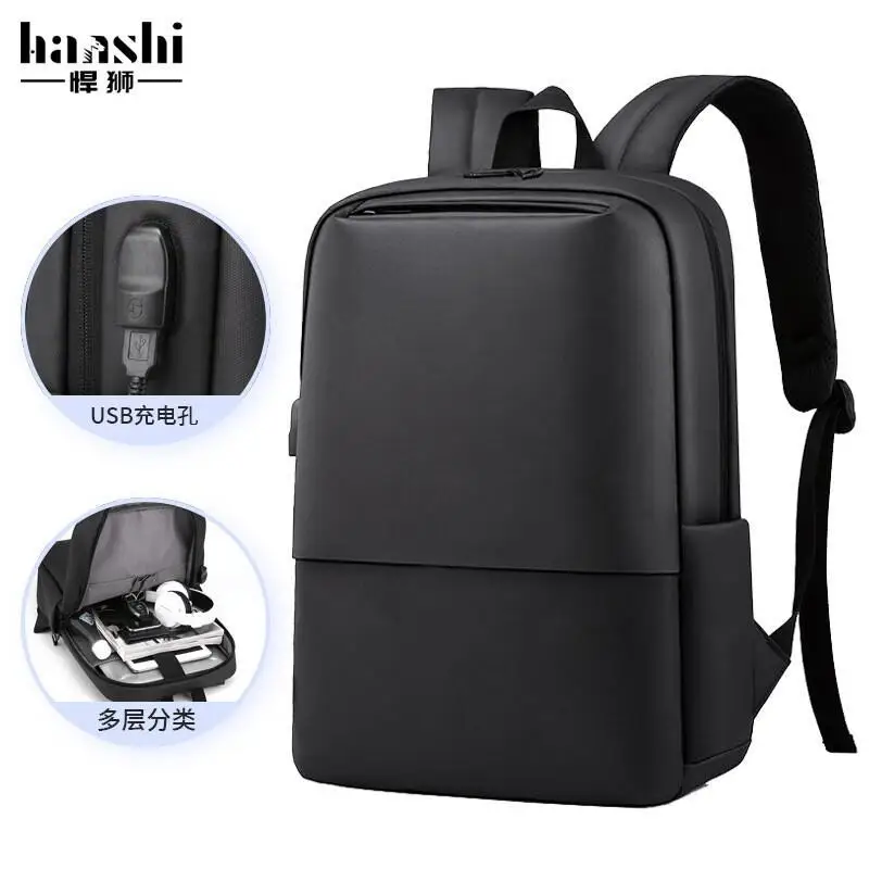 أزياء الأعمال الكمبيوتر الجديدة عارضة الجلود سعة كبيرة متعددة الوظائف على ظهره للماء حقيبة الأمتعة مقاومة للاهتراء #6