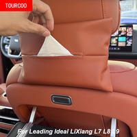 For Leading Ideal LiXiang L7 L8 L9 Car Tissue Storage Bag Auto Accessories Car Interior Storage Bag Organizer Decoration