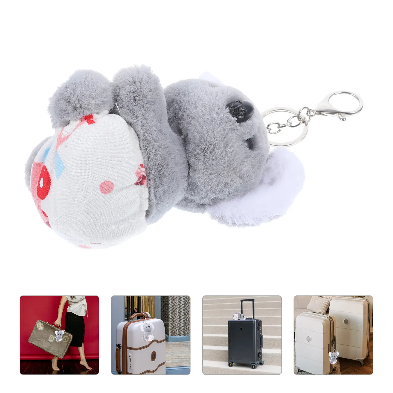 

1 шт. Подвеска-коала, креативный брелок, очаровательное украшение для сумки, подвеска для рюкзака, аксессуар для ключей, подвеска для сумки