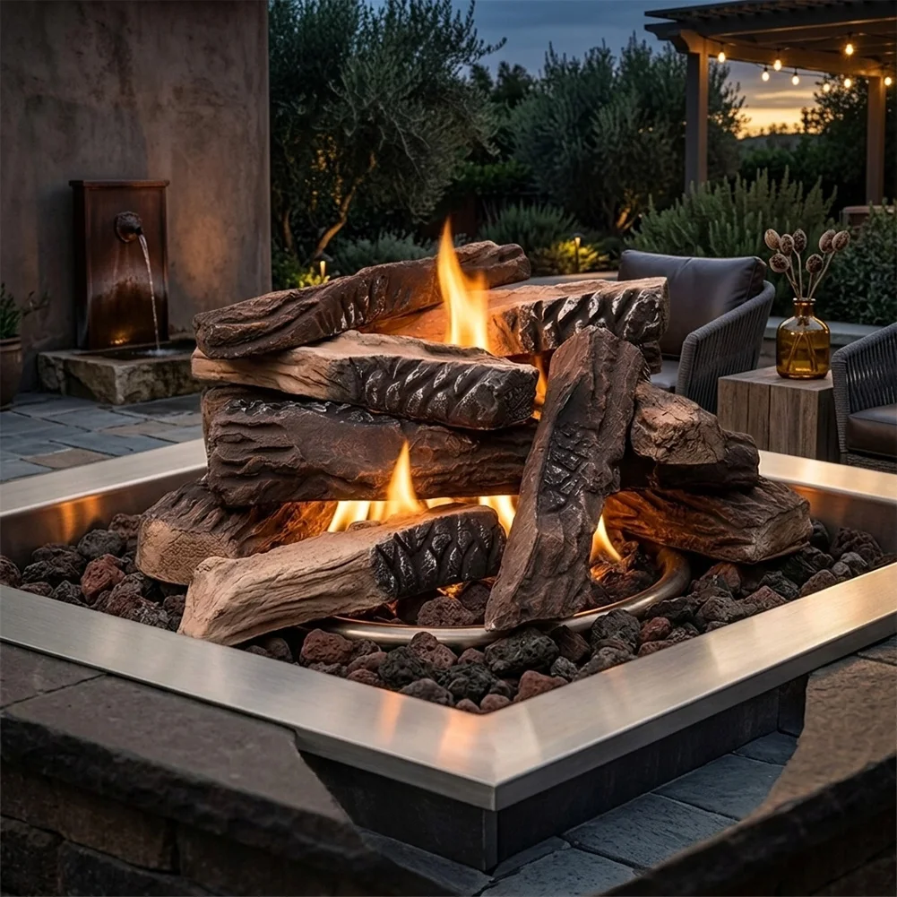 Ethanol Or Gas Fireplace Artificial Logs Ethanol Or Gas Fireplace Number Of Pieces Package Content Fitment  Ethanol