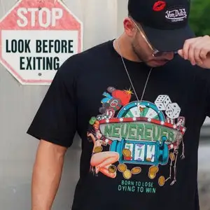 Born 2 Lose Vintage Graphic T shirt by Neverevermia