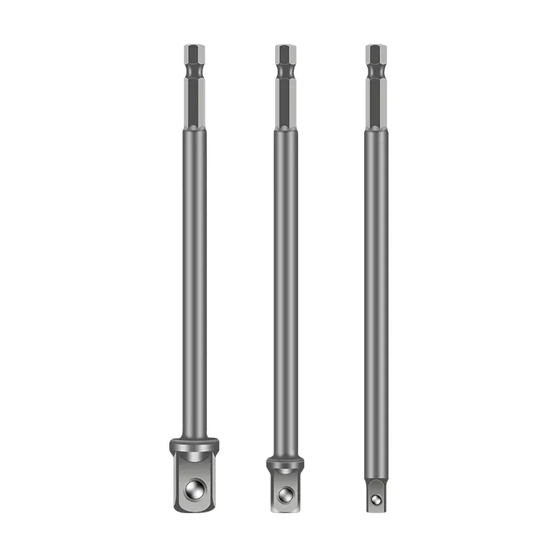 Hex Shank to Square Drive Adapter Set Electric Drill Converter Sleeve for Big Medium Small Fly Tying Tools