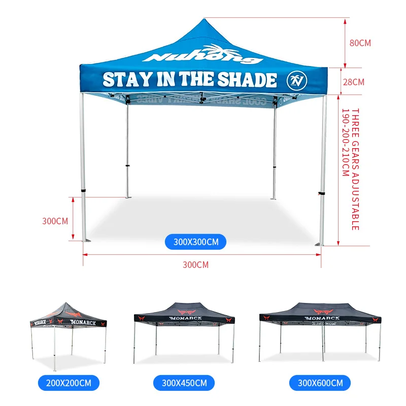 Hot selling：Better Quality 10 X 10 Aluminum Alloy Pop up Gazebo Trade Show Tents Promotion Tent Outdoor Advertising Tent