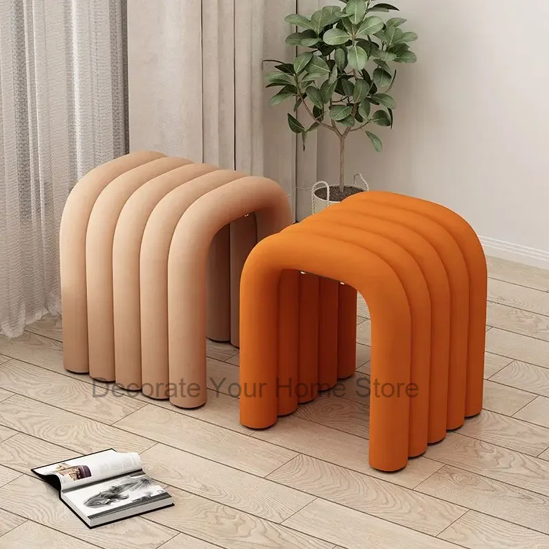 Ottoman Furniture Dressers Stool Dressing Stool Living Room Stools Bench Shoe Stool Footrest Pouf Salon Shooting Props Footrest