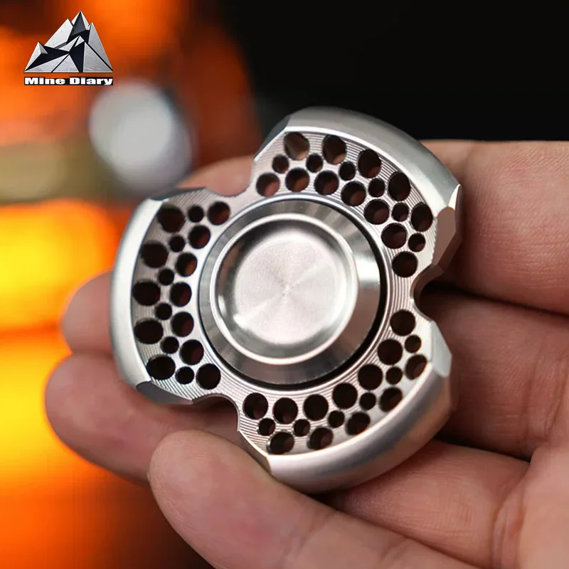Stainless Steel Brushed Craft Fidget Spinner Fashion EDC Hand Spinner Office Relaxation Fidget Toys ADHD Tool Idea Gifts